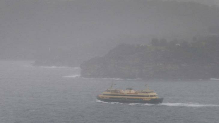 The Manly ferry makes its way from the city. Photo: Peter Rae
