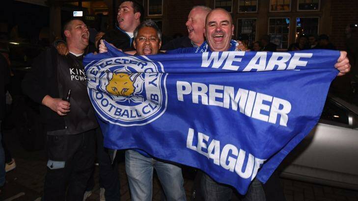 Leicester City fans across the world are delighted - but none more so than Perth man Keith. Photo: Ross Kinnaird