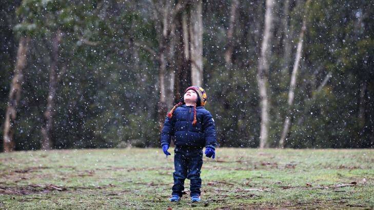 Last week's cold front saw snow fall at Mount Macedon. Photo: Paul Rovere