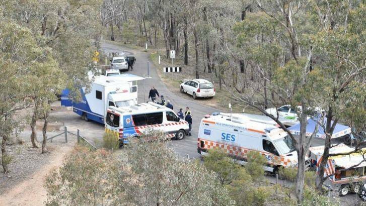 The scene of the search at One Tree Hill. Photo: Bendigo Advertiser