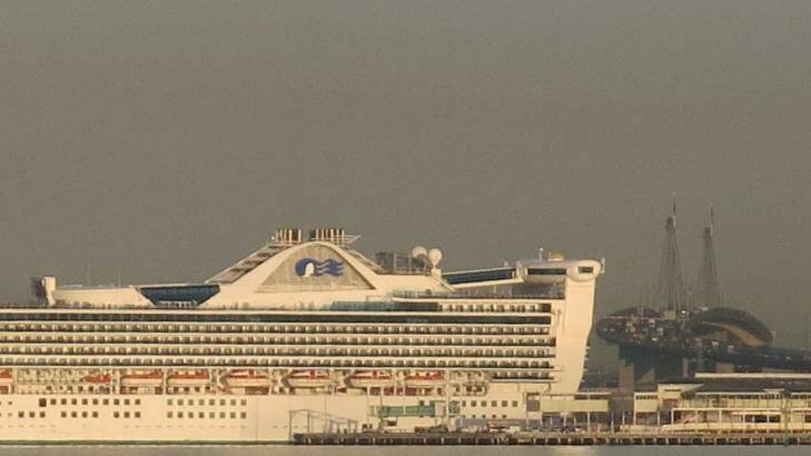 The Golden Princess at Station Pier. Photo: Leigh Henningham