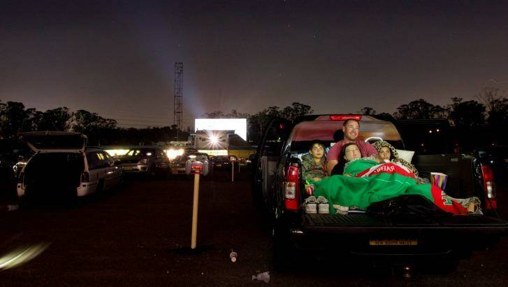 Families have been at the heart of the  drive-in experience, as at  Blacktown. Photo: Steve Lunam