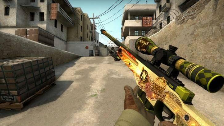 Extremely rare Counter-Strike skins such as this one trade for thousands of dollars.