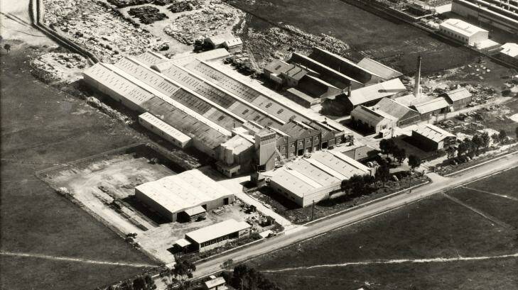 The Wunderlich factory in McIntyre Road, Sunshine North in 1956.  Photo: Supplied