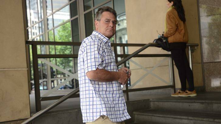 Actor Jeremy Kewley arriving at court. He is facing child sex charges. Photo: Justin McManus