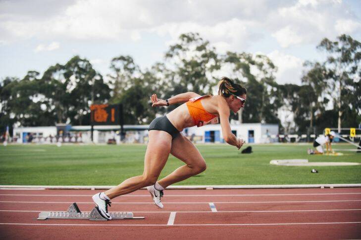 Sport
The Canberra Track classic at the AIS running track. 
Lauren Wells during the women's 400m Hurdles
20 February 2015
Photo: Rohan Thomson
The Canberra Times Photo: Rohan Thomson