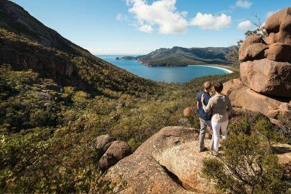 Walk way: A guided coastal walk traces the heritage and culture of Tasmania's Paredarerme people. 