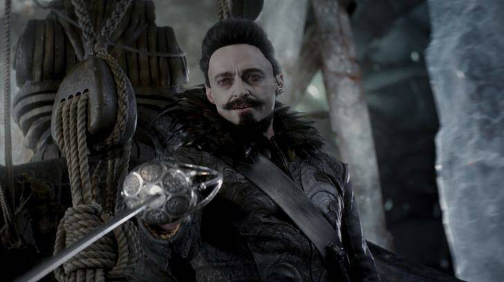 In <i>Pan</i>, Hugh Jackman plays the part of Blackbeard the pirate.