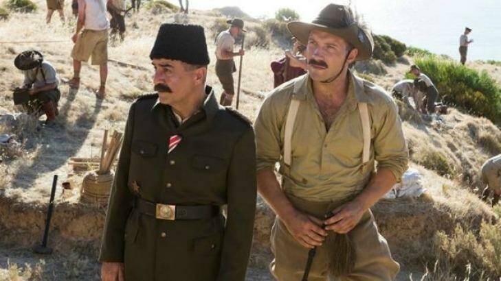Major Hasan (Yilmaz Erdogan) and Col Hughes (Jai Courtney) in The Water Diviner. In attempting to see Gallipoli through Turkish eyes, has the film gone too far?