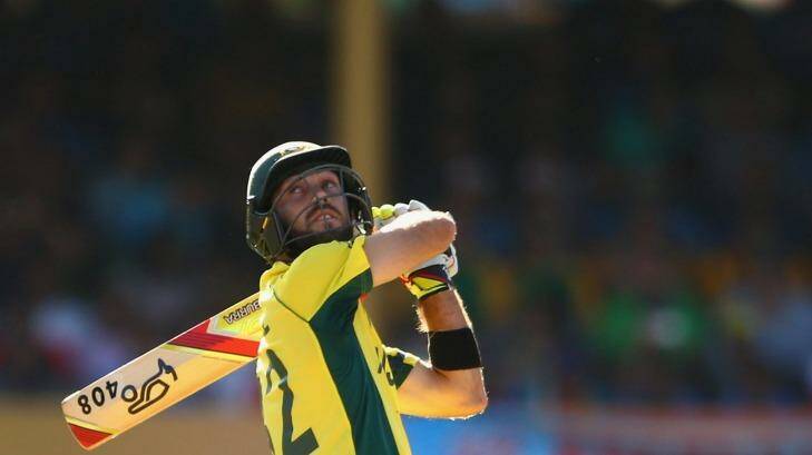 SYDNEY, AUSTRALIA - MARCH 26: Glenn Maxwell of Australia bats during the 2015 Cricket World Cup Semi Final match between Australia and India at Sydney Cricket Ground on March 26, 2015 in Sydney, Australia.  (Photo by Cameron Spencer/Getty Images) Photo: Cameron Spencer