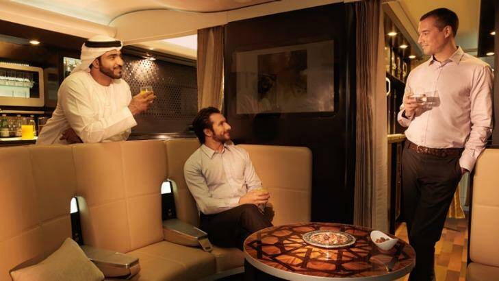 Etihad Airways Business Studio taps suite-like privacy for the business traveller.