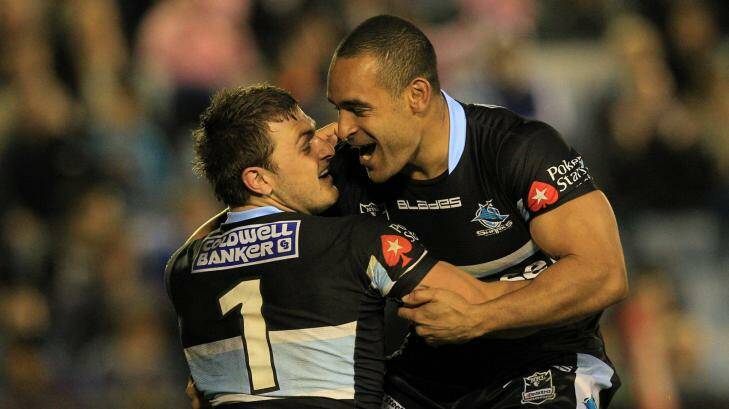 Good times: Nathan Gardner and Paul Aiton, pictured in 2011. Photo: Steve Christo