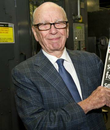 A change to come for The Sun? Murdoch turns to Twitter for advice. Photo: Arthur Edwards