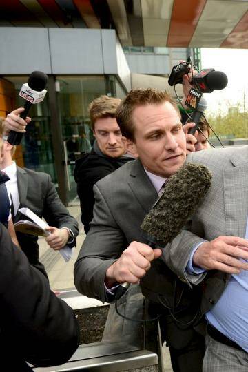 Judgment day: Stephen Dank after Essendon's defeat in the Federal Court. Photo: Justin McManus