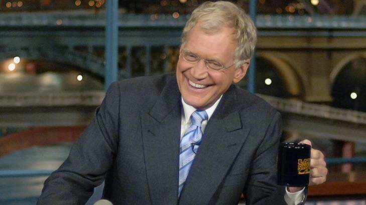 David Letterman, king of the old guard of the late-night line-up. Photo: Network Ten