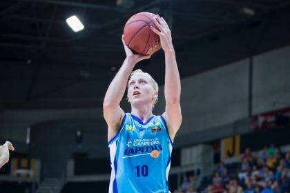 Abby Bishop is back off to the WNBA. Photo: Matt Bedford