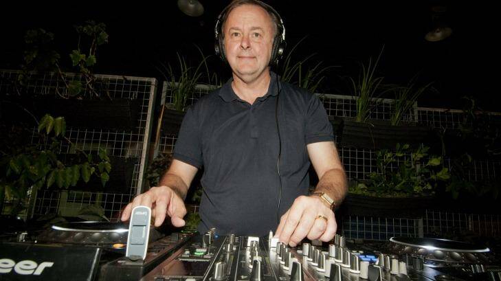 DJ Albo spinning tunes. Photo: Robert Shakespeare