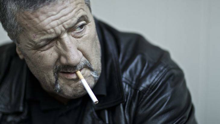Dog man: Mark "Chopper" had a succession of canines named after both criminals and lawyers. Photo: Jon Reid