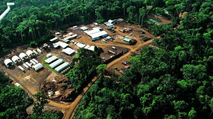 Mbalam Camp, an iron ore deposit in the Congo. Photo: Sundance Resources