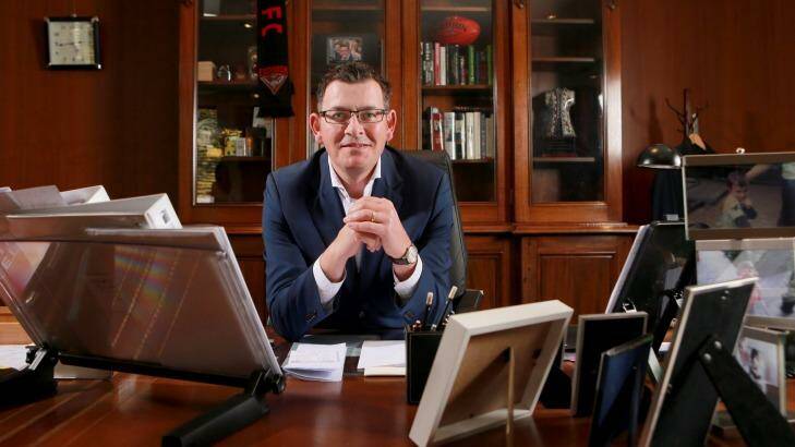 Daniel Andrews says his government is "setting a cracking pace". Photo: Wayne Taylor