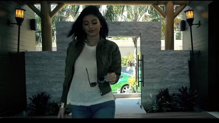 Kylie Jenner is featured in her older boyfriend's new music video. Photo: YouTube/TygaVEVO
