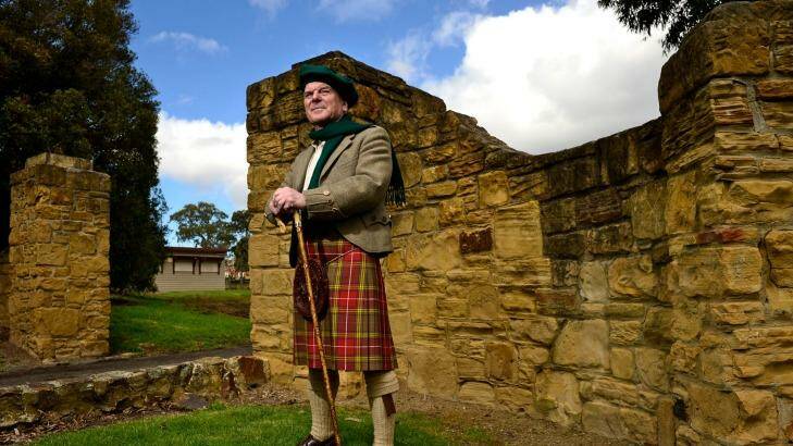Bill Gibson, owner of the House of Scotland gift shop in Balwyn, is against independence. Photo: Justin McManus