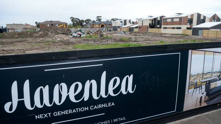 Waste from the Corkman pub was dumped at new luxury development site called Havenlea in Cairnlea. Photo: Justin McManus
