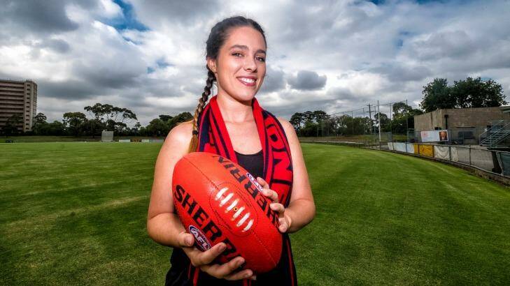 Laura Macdonald was inspired by launch of AFLW to join a football team.  Photo: Luis Ascui