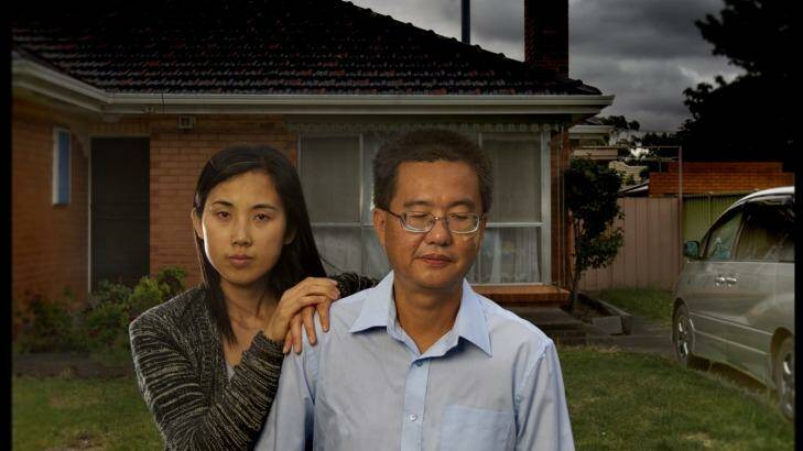 Altona residents Anthony Ang and his wife Linda Yan at their home. Anthony has been unemployed for the past 18 months since losing his job at the university last year.  Photo: Photo: Simon O'Dwyer