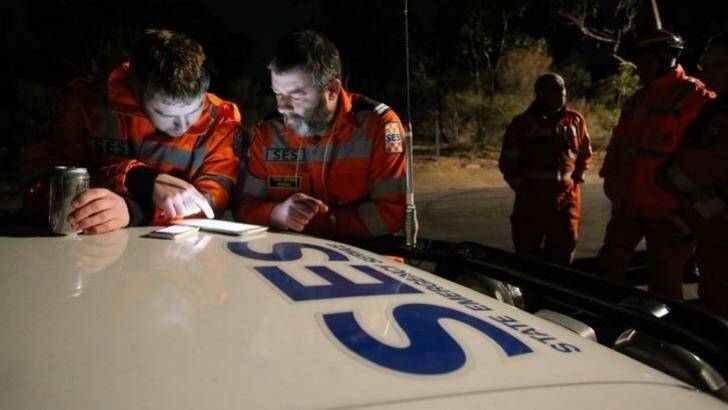 Police and SES mounted a large scale search for the woman on Wednesday night. Photo: Bendigo Advertiser