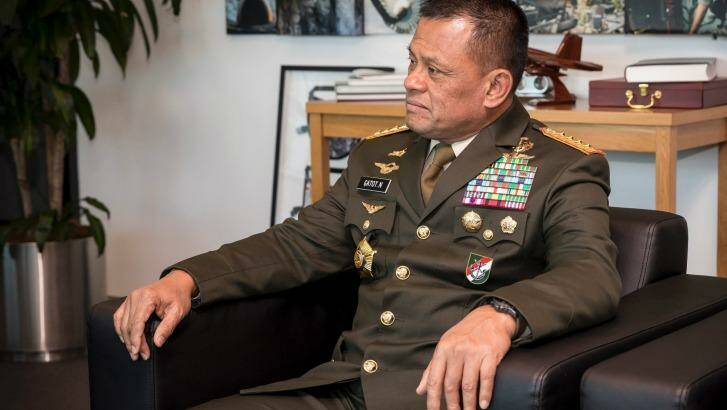 'The relationship between Indonesia and Australia is not shaky': Indonesian military chief Gatot Nurmantyo. Photo: Department of Defence