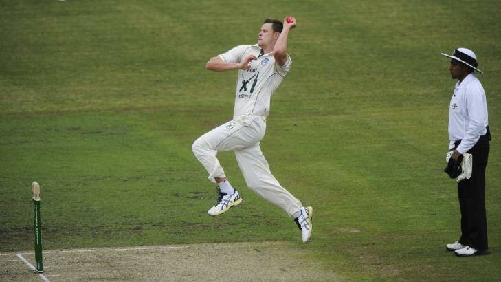 Fast mover: Former Canberra junior Jason Behrendorf in action.
 Photo: Graham Tidy