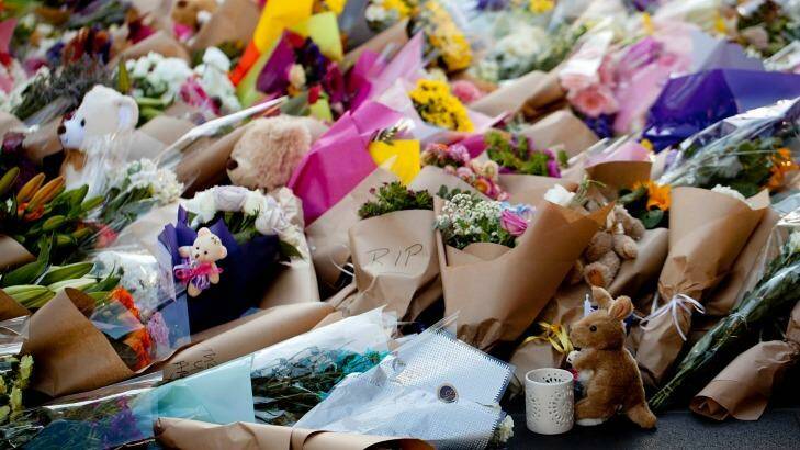 Mourners paid tribute to those killed in the Bourke Street Mall on Friday. Photo: Arsineh Houspian