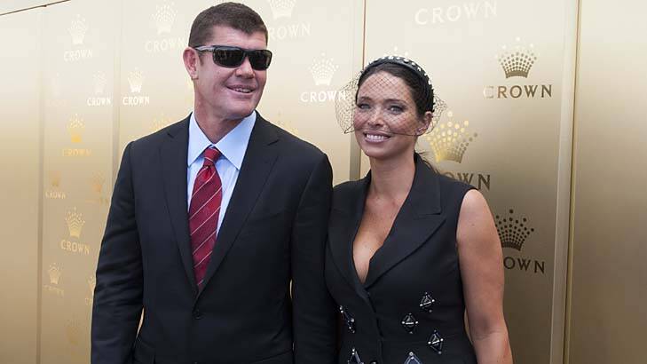 James Packer and his then wife Erica in 2012. Photo: Jesse Marlow