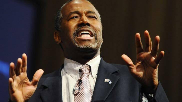 Republican presidential candidate Ben Carson failed to name any US regional allies in the fight against Islamic State. Photo: Rainier Ehrhardt/AP