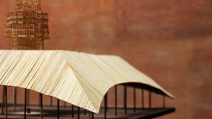 A model of Bijoy Jain's design for the third MPavilion.
 Photo: Supplied
