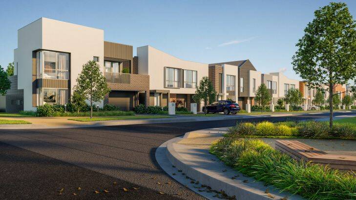 Artist impression of Stockland's townhouse project at Braybrook, Melbourne Photo: Supplied