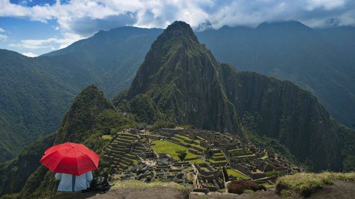 Admiring the view over Machu Picchu. Photo: iStock