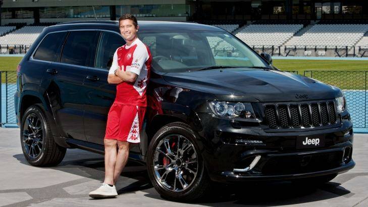 Soccer player Harry Kewell with his Jeep. Photo: GAZi Photography
