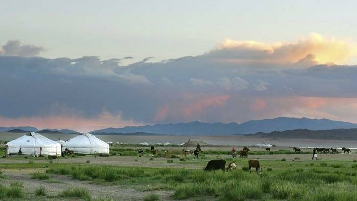 The Mongolian landscape at sunset. Photo: iStock