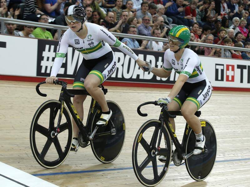 Stephanie Morton (R) has been urged to embrace the pressure but not try to be the next Anna Meares.