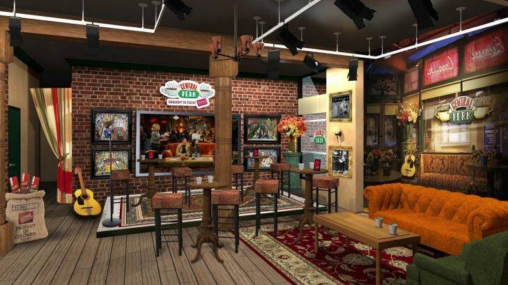 Concept art for the 'pop-up' Central Perk. Photo: Supplied