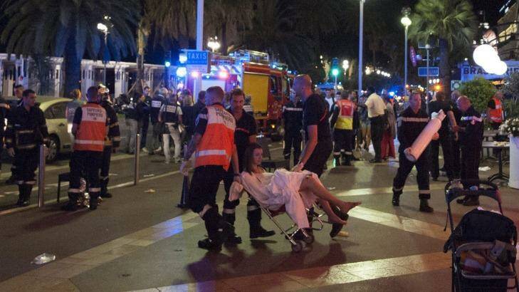 "People were being thrown in the air two or three meters high," said one eyewitness. Photo: Olivier Anrigo