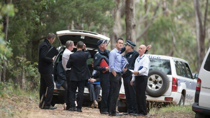 Police investigate the discovery of a body in  Macedon Regional Park.   Photo: Simon Schluter