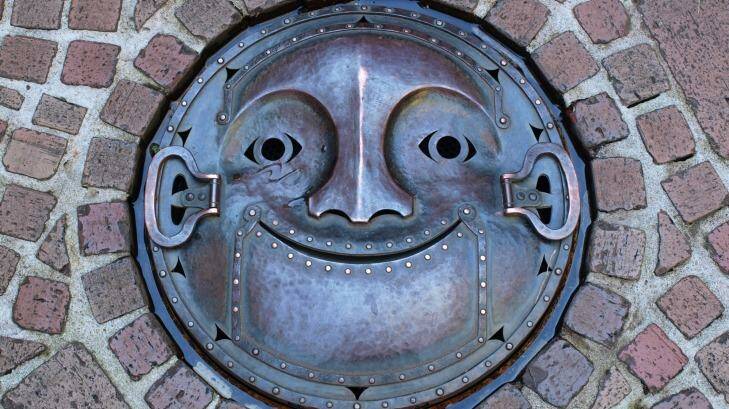 Even the manhole covers are playful at the Studio Ghibli Museum in Mitaka, Tokyo. Photo: iStock