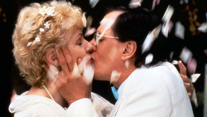 Geoffrey Rush and Lynn Redgrave in a scene from Shine Photo: Supplied