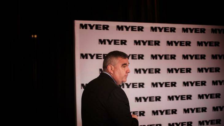 Myer chief executive Bernie Brookes was paid a total of $2.57 million in 2014, up from $2.54 million in 2013. Photo: Josh Robenstone