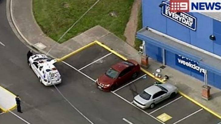 The scene of the shooting. Photo: Courtesy of Nine News