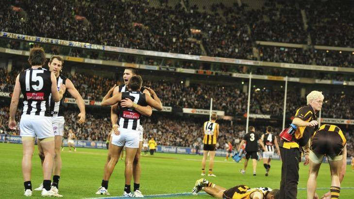 That game: The Hawks/Pies 2011 preliminary final. Photo: Wayne Taylor
