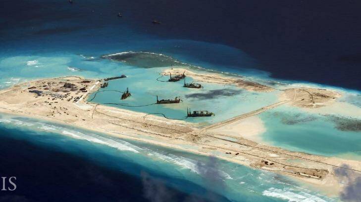China has built up its presence in the disputed Spratly islands, raising questions over freedom of navigation. Photo: Supplied